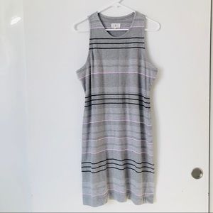 Lou & Grey Stripe Racerback Tank Mini Dress